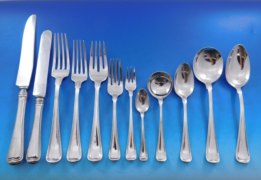 Gorham Old French Sterling Silver Flatware Set 158 pcs for 12 (1 of 12)