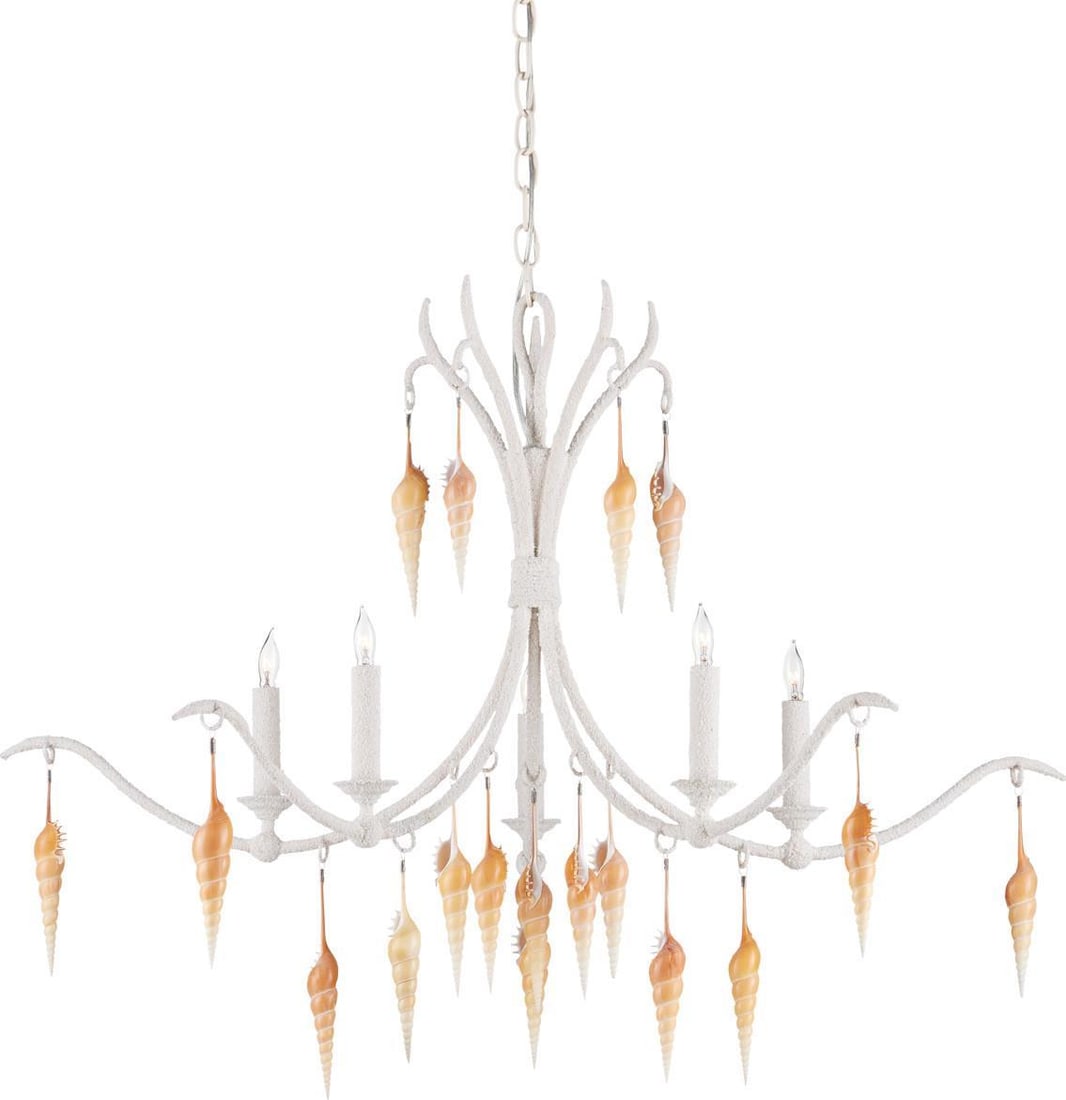 Currey Arcachon Island-Inspired Chandelier Coastal Style 5 Bulb (1 of 3)
