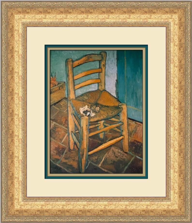 Vincent Van Gogh The Arm Chair with Pipe Custom Framed Print (1 of 2)