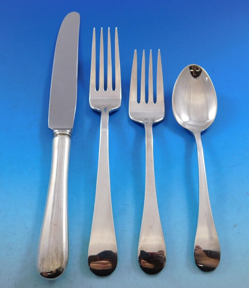 Tuttle Hannah Hull Sterling Silver 4-Piece Place Setting: Tuttle Hannah Hull Sterling Silver 4-Piece Place Setting Enhance your dining experience with this exquisite 4-piece place setting from the Hannah Hull pattern by Tuttle. Crafted from high-quality