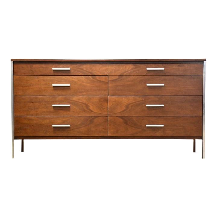 Paul McCobb Walnut Mid Century Modern 8 Drawer Dresser (1 of 9)