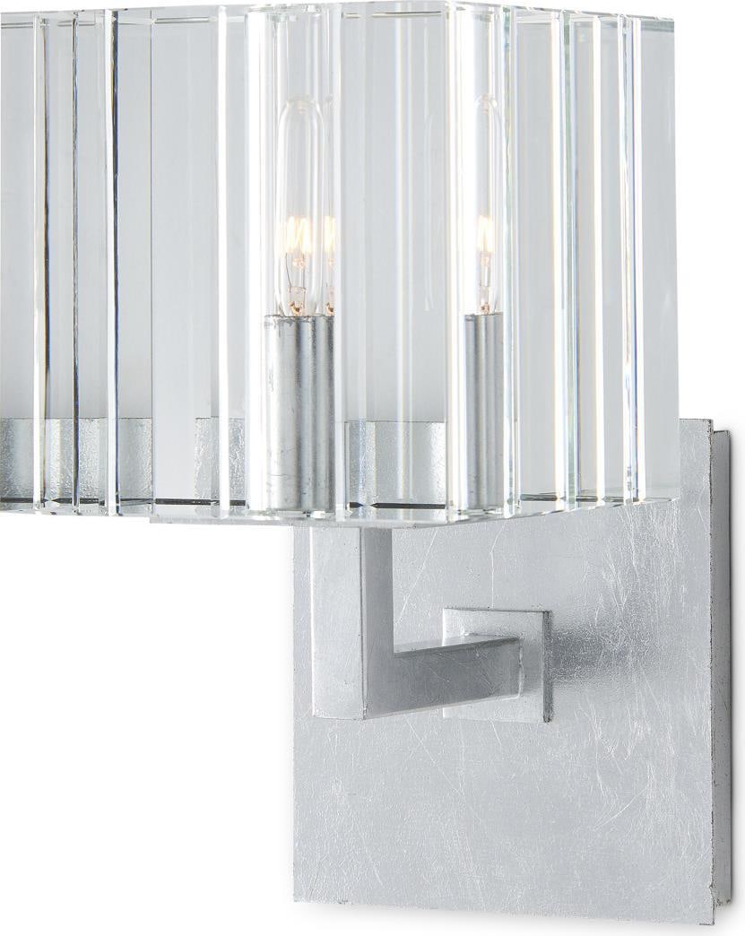 Currey Valerio Crystal Wall Sconce Black Silver Leaf (1 of 4)