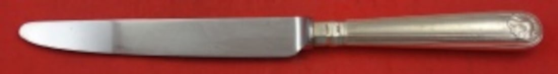 Georgian House Fiddle Thread & Shell Sterling Silver Dinner Knife 9 3/4" (1 of 2)