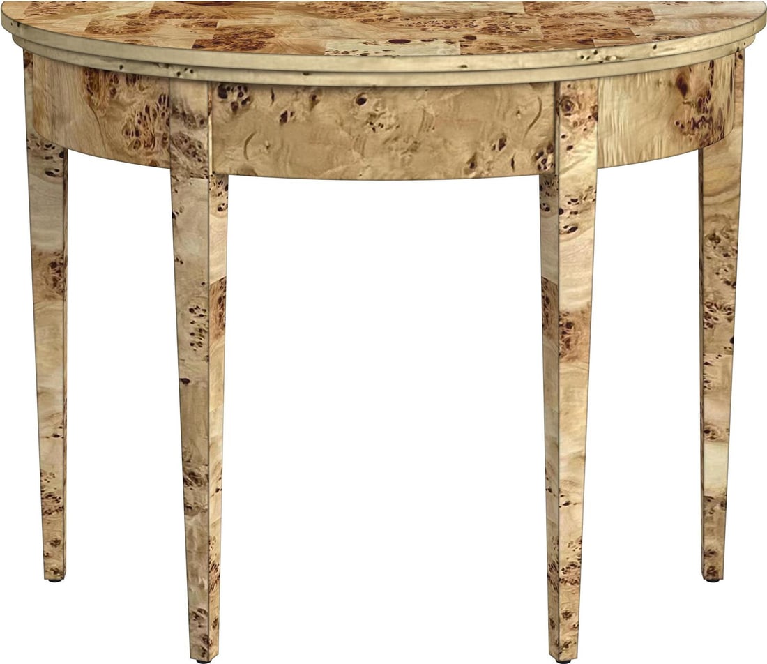 Butler Hampton Traditional Console Table Light Burl Brown Maple Veneer (1 of 7)