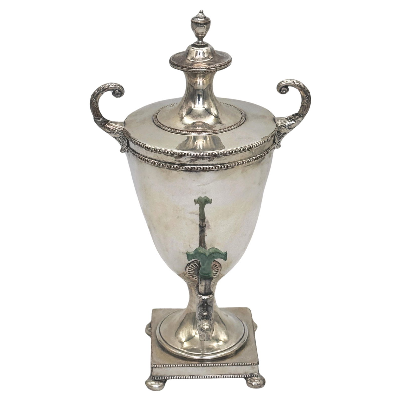 Antique Sheffield Plate Armorial Tea Urn in Boulton Style 1820 England (1 of 9)