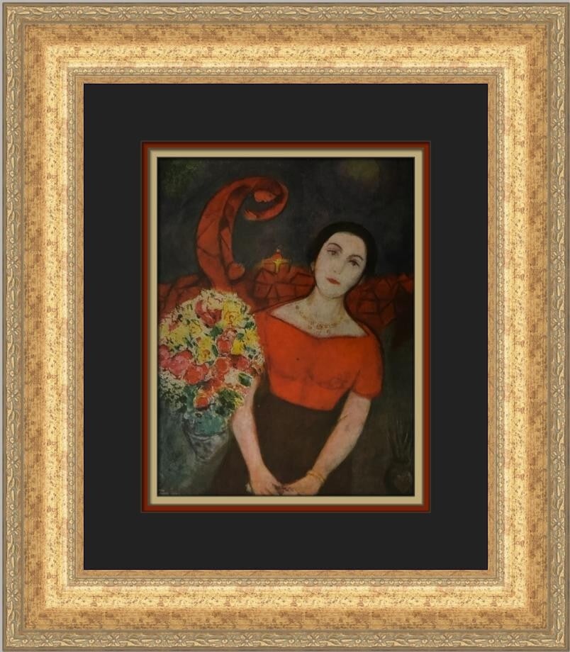 Marc Chagall Portrait of Vava Custom Framed Art Print 1978 (1 of 2)
