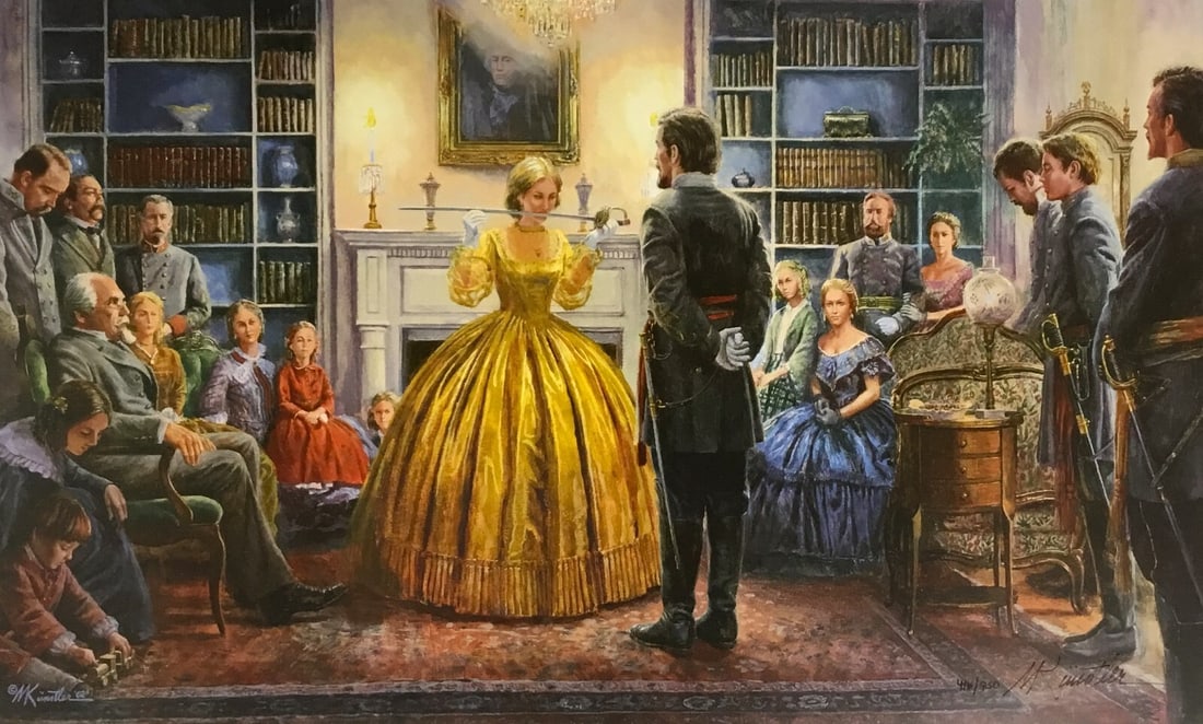 Mort Kunstler Blessing Of The Sword Limited Edition Signed Print: Mort Kunstler Blessing Of The Sword Limited Edition Signed Print This stunning limited edition print titled "Blessing Of The Sword" by renowned artist Mort Kunstler captures the essence of Civil War h