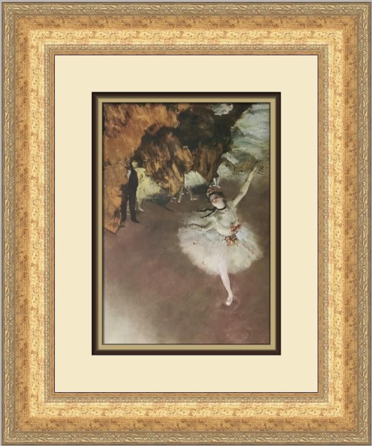 Edgar Degas L'Etoile Custom Framed Print 1986 Expressionism Impressionism (1 of 2)