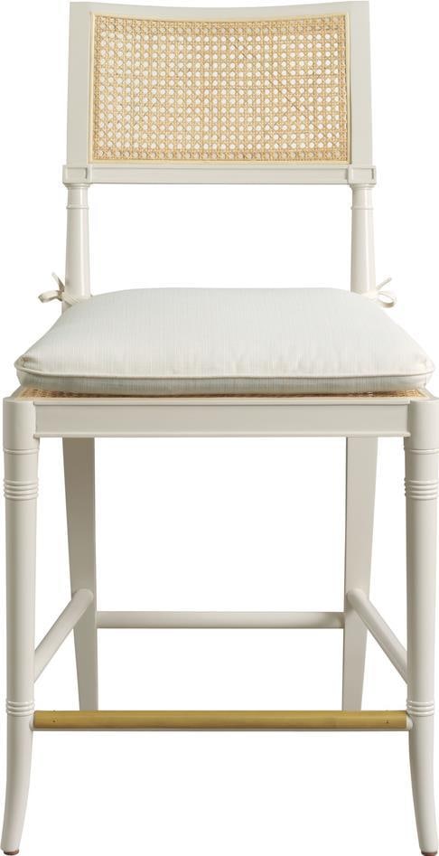 Elegant Port Eliot Regency Counter Stool with Bamboo Legs (1 of 1)