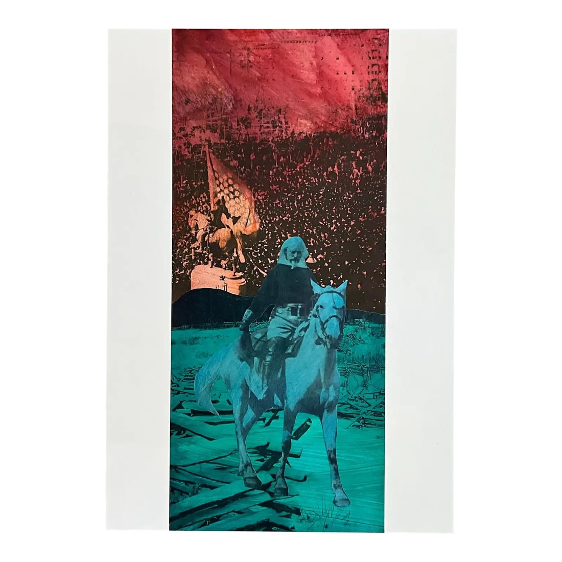 Original Surrealist Collage with Boho Style Vintage Late 20th Century Art (1 of 5)