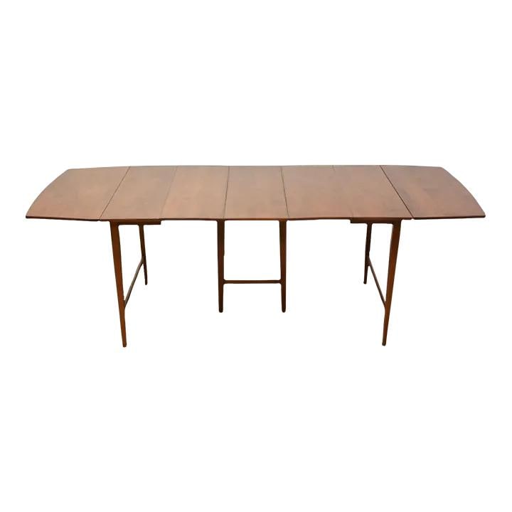 Paul McCobb Maple Drop Leaf Dining Table with 3 Extensions (1 of 9)