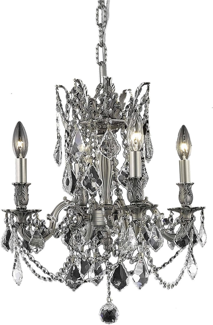 Rosalia Baroque Crystal Bowl Chandelier 21H Elegant Lighting UL Listed (1 of 1)