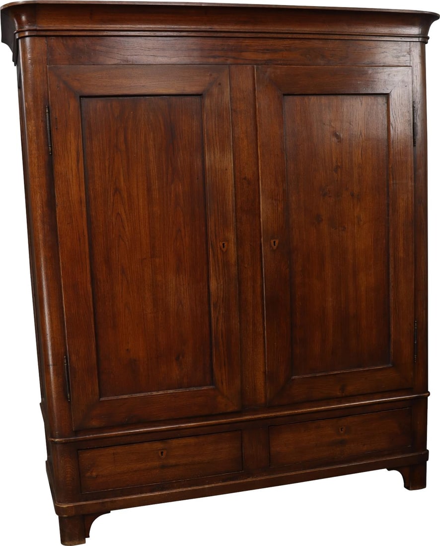Regency Country Farmhouse Oak Wardrobe 74.5H 64W 22.75D England (1 of 8)