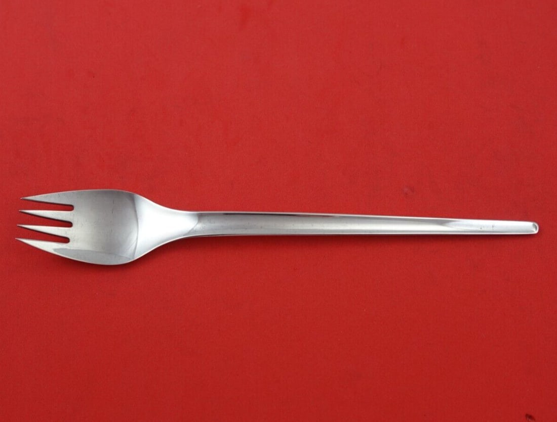 Georg Jensen Argo Sterling Silver Salad Fork 4-Tine 6 7/8 inches (1 of 3)