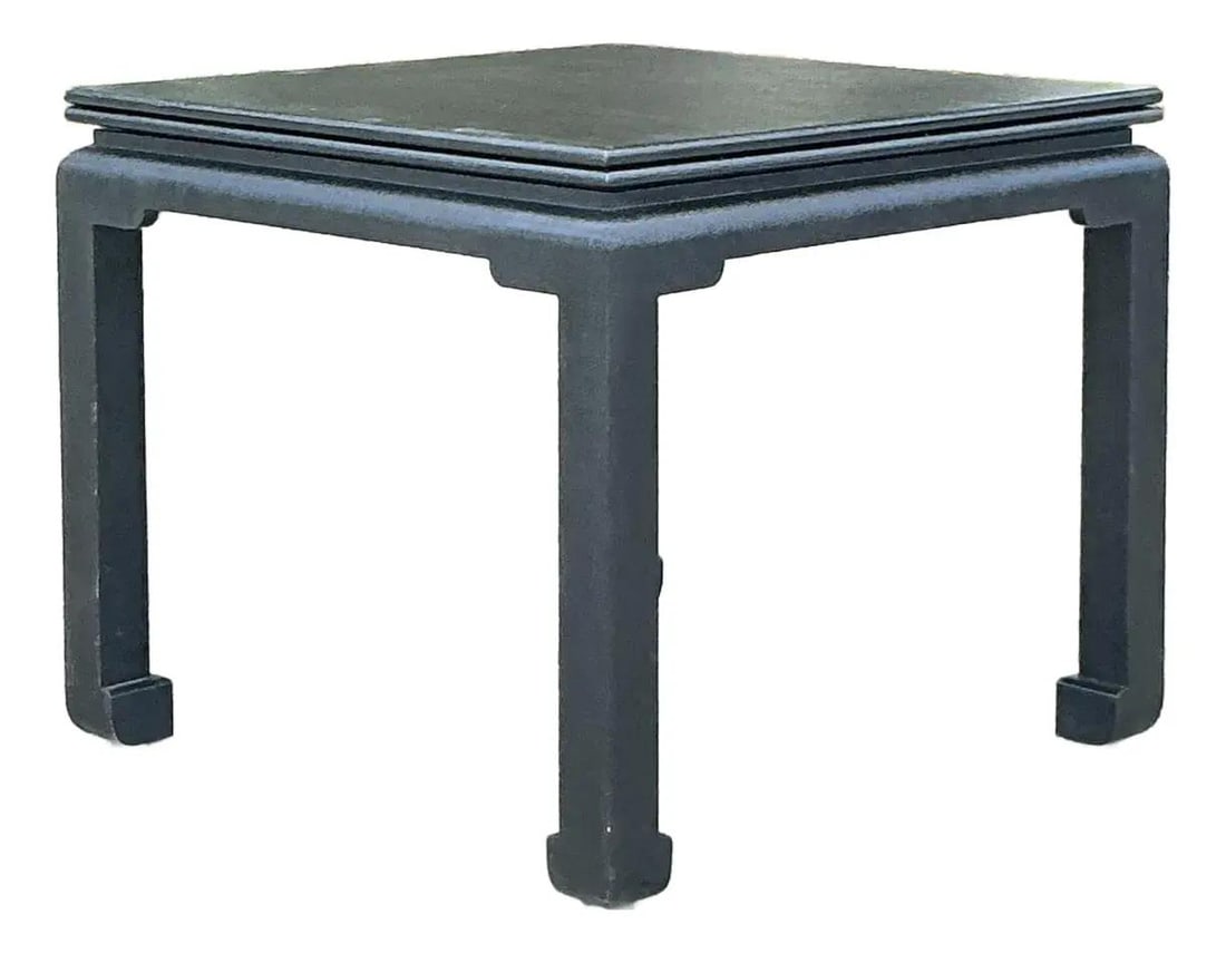 Vintage Karl Springer Game Table with Embossed Leather Accents (1 of 10)