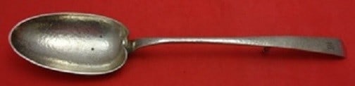 Durgin Arts and Crafts Sterling Silver Stuffing Spoon 12.5 Inch Hand Hammered (1 of 1)