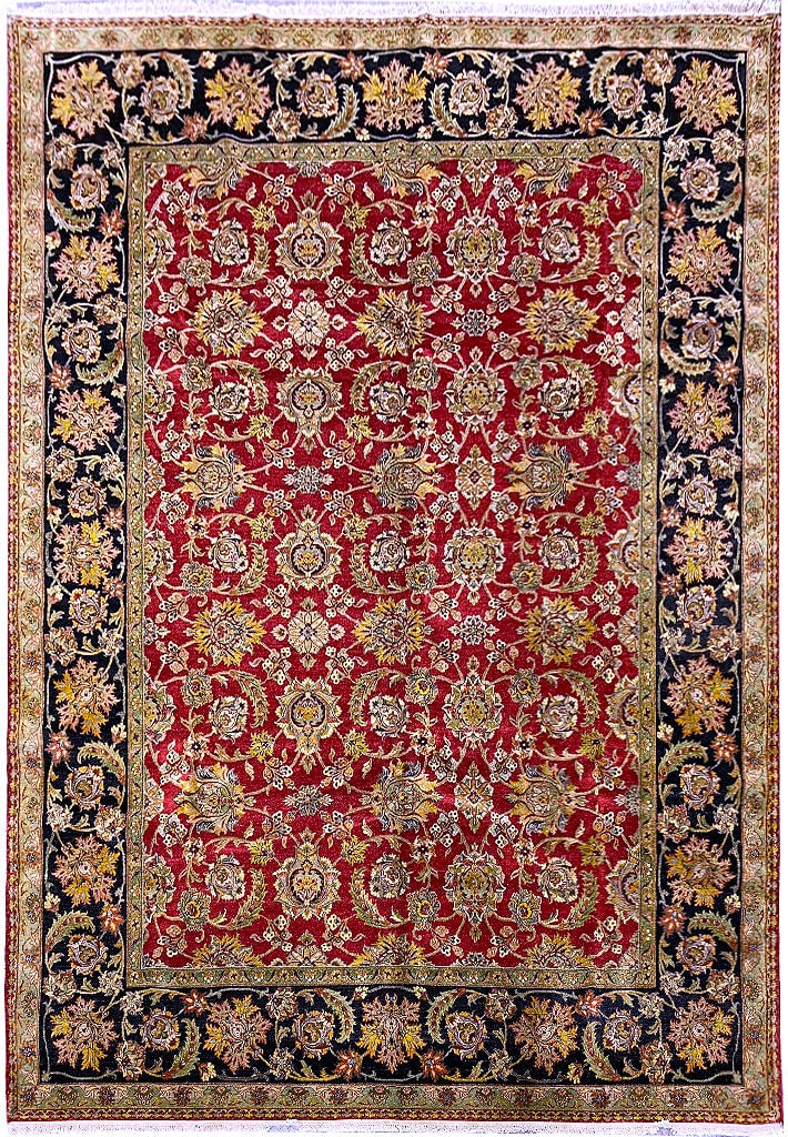 Handmade 9' x 12' Jaipur Rug Natural Fine Wool Tradition (1 of 11)