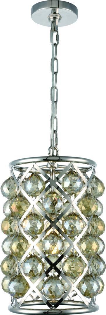 Elegant Lighting Madison Victorian Crystal Pendant Light Polished Nickel (1 of 1)