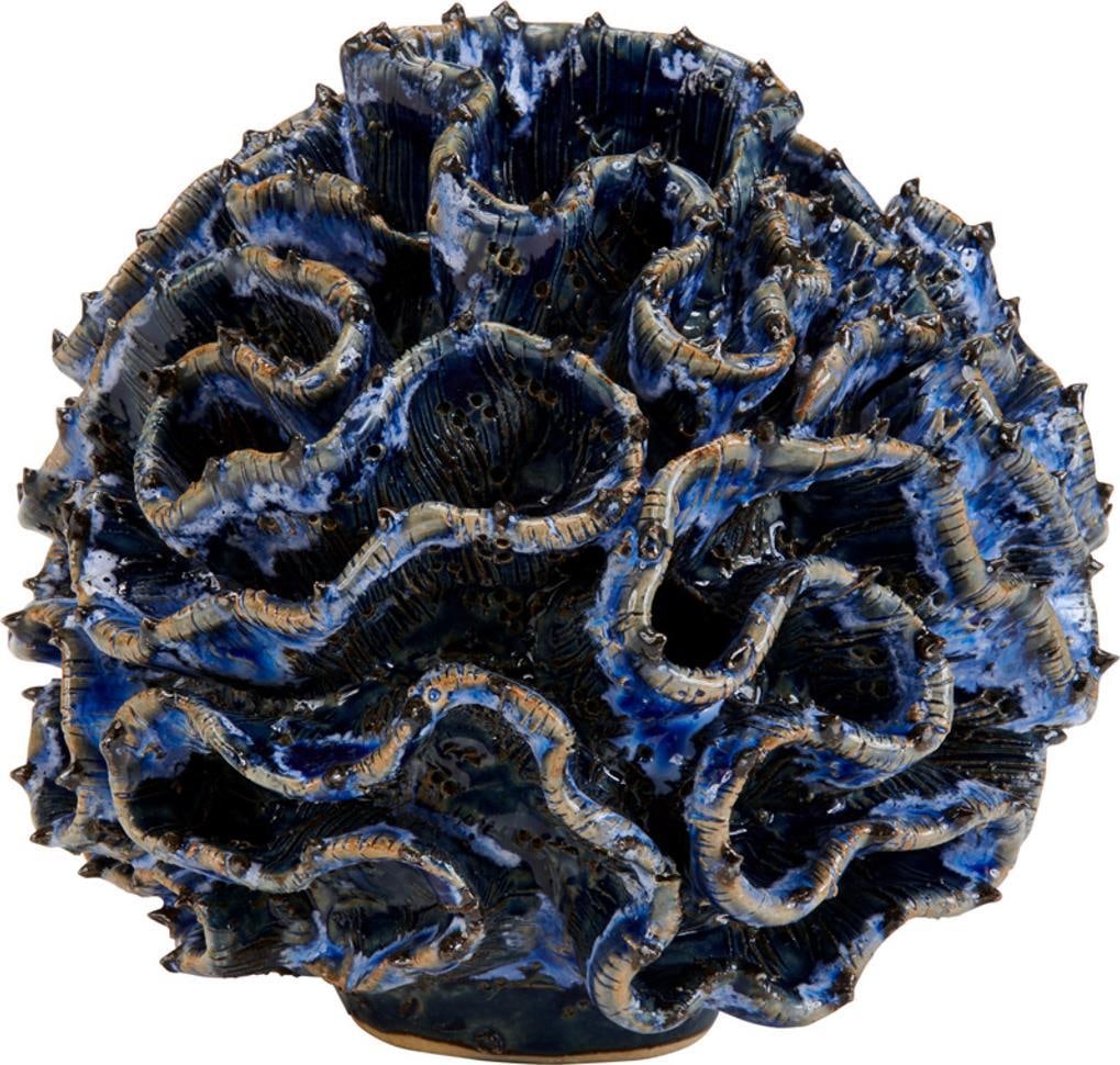 Handmade Ocean Inspired Blue Vase 6H 7W 7D (1 of 2)