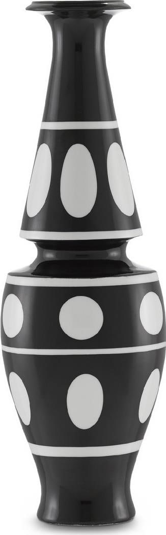 Currey De Luca Vase 15.75 Inch White Porcelain 80s Parisian Style (1 of 3)