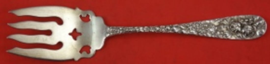 Stieff Rose Sterling Silver 8 3/4 Inch Cold Meat Fork (1 of 2)