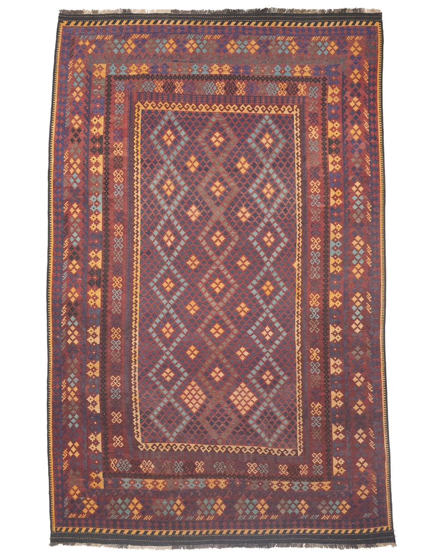 Vintage Multicolored Kilim Wool Area Rug 10' x 16' Hand-Woven Tribal Geometric: Vintage Multicolored Kilim Wool Area Rug 10' x 16' Hand-Woven Tribal Geometric This stunning vintage multicolored geometric kilim rug is a hand-woven masterpiece, perfect for enhancing the decor of an