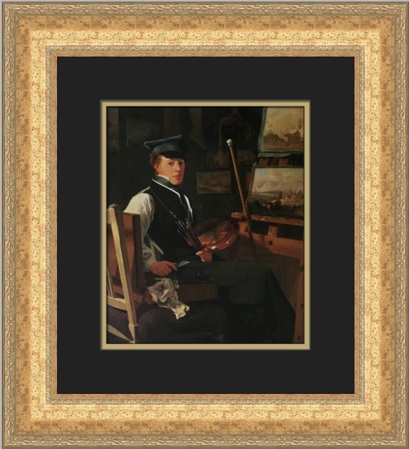 Wilhelm Bendz The Painter Christian Holm Custom Framed Art Print (1 of 2)