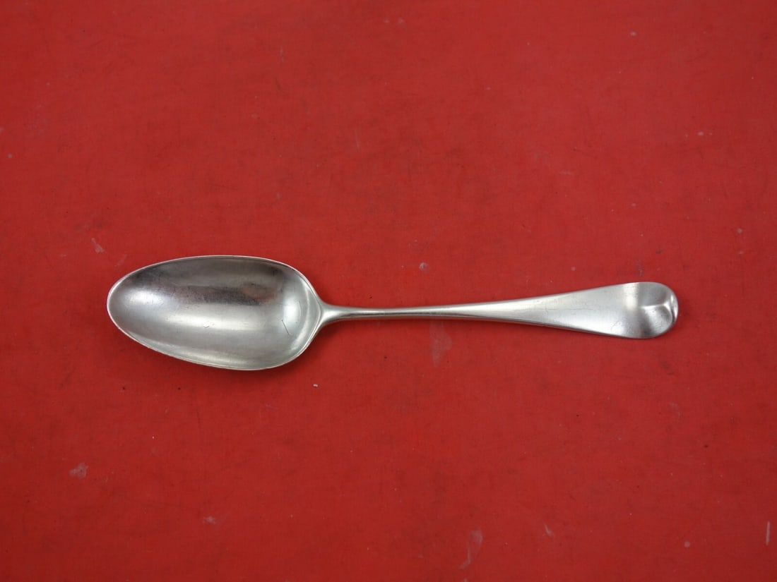 Georgian Sterling Silver Dessert Spoon London 1760s Monogrammed (1 of 2)