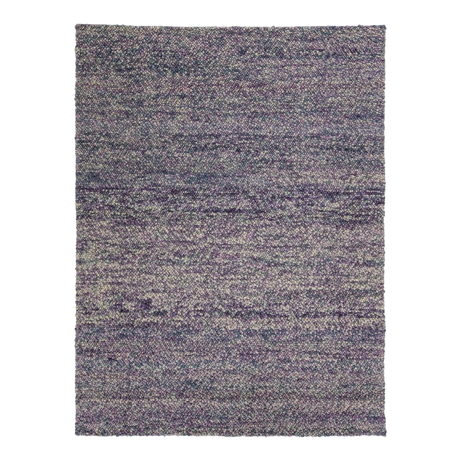 Handmade Contemporary Wool Rug Purple Blue Textured Design 8' x 11' (1 of 9)