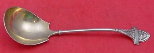 Gorham Ivy Sterling Silver Gravy Ladle Gold Washed 7.5" (1 of 1)