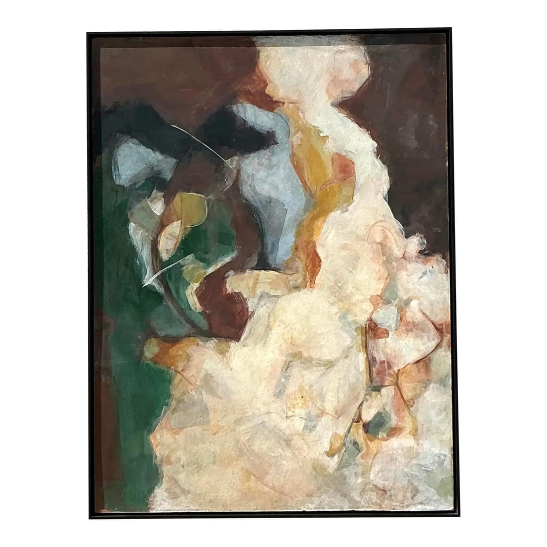 Mid-Century Vintage Boho Abstract Oil Painting on Board 37.25 x 49.25 (1 of 7)