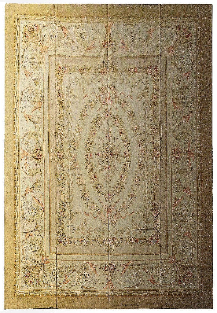 12.1' x 15.1' French Aubusson Flatweave Area Rug Neutral Tones (1 of 14)