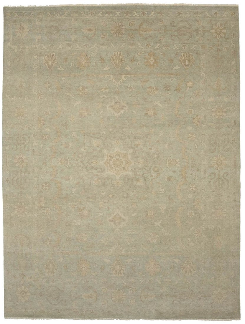 Handmade 9x12 ft Floral Transitional Rug Aqua Green Wool: Handmade 9x12 ft Floral Transitional Rug Aqua Green Wool Enhance your living space with this stunning 9x12 ft handmade floral transitional oriental rug. Crafted in India, this area rug features a beau
