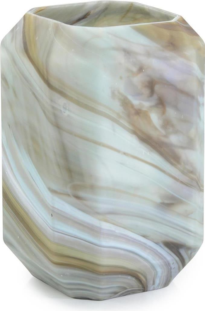 John-Richard 11.5 Inch Marble Swirling Vase Decorative Piece (1 of 1)