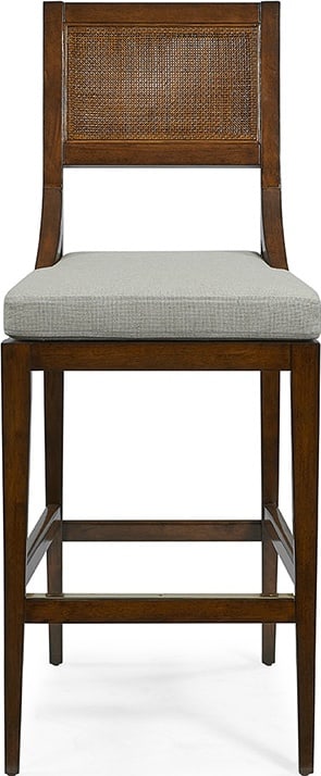 Woodbridge Salvador Counter Stool with Cane Back and Brass Finish (1 of 3)