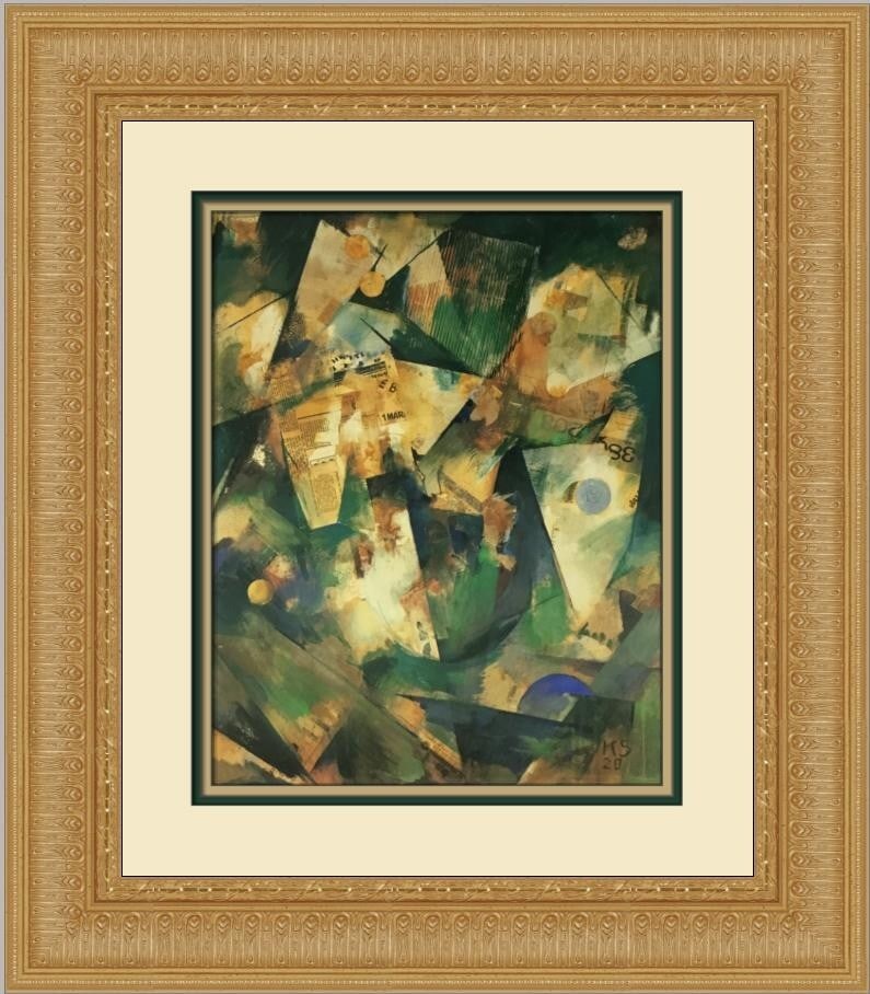 Kim Schwitters 1991 Spring Picture Custom Framed Impressionist Print (1 of 2)