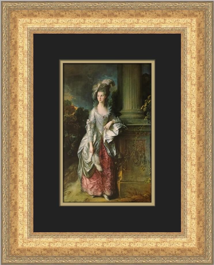 Thomas Gainsborough The Honorable Mrs Graham Custom Framed Art Print 1978 (1 of 2)