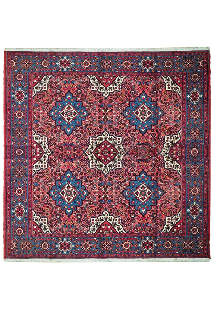 Handcrafted Persian Nahavand Rug 6'8 x 7'3 Traditional Design (1 of 6)