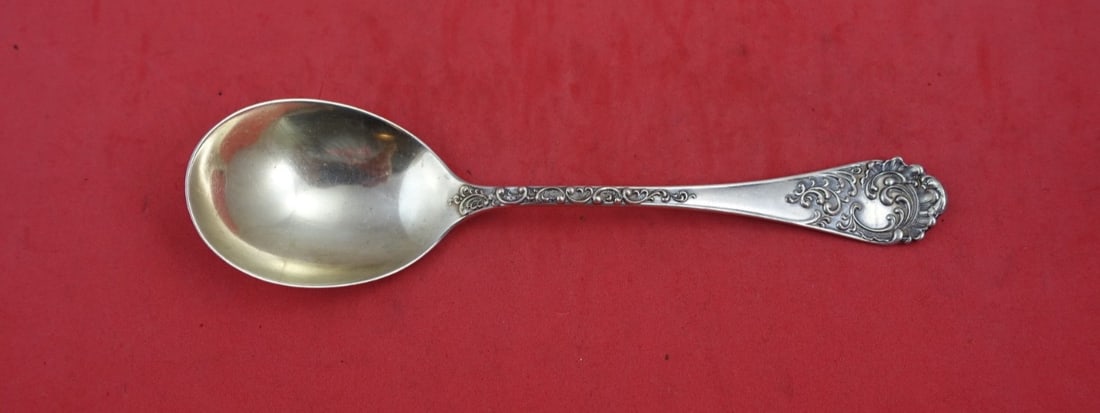 Shiebler Maintenon Sterling Silver Gumbo Spoon 7 Inch Serving (1 of 2)
