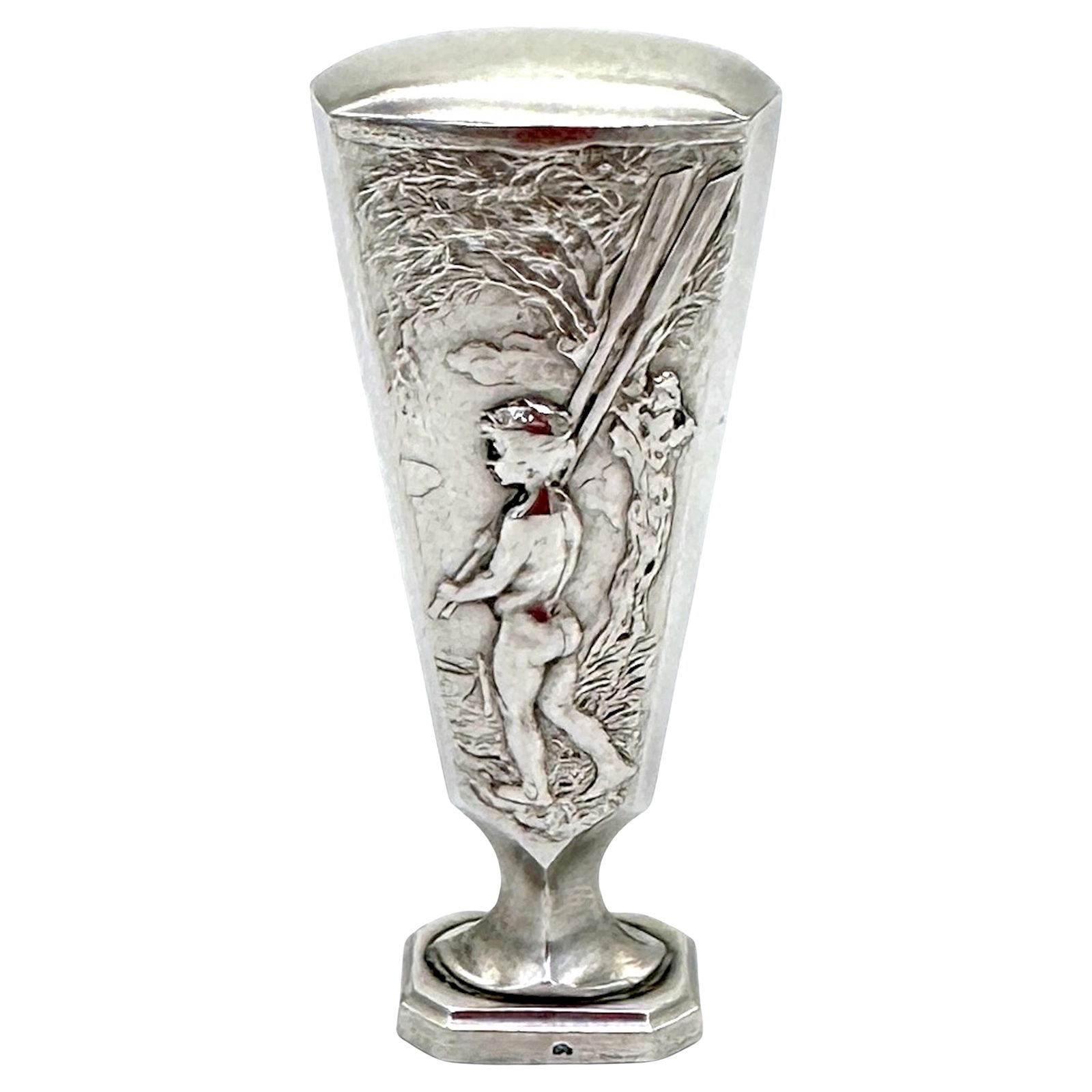 Art Nouveau Continental Silver Wax Seal Circa 1900 with Engraved Monogram W.G. (1 of 10)