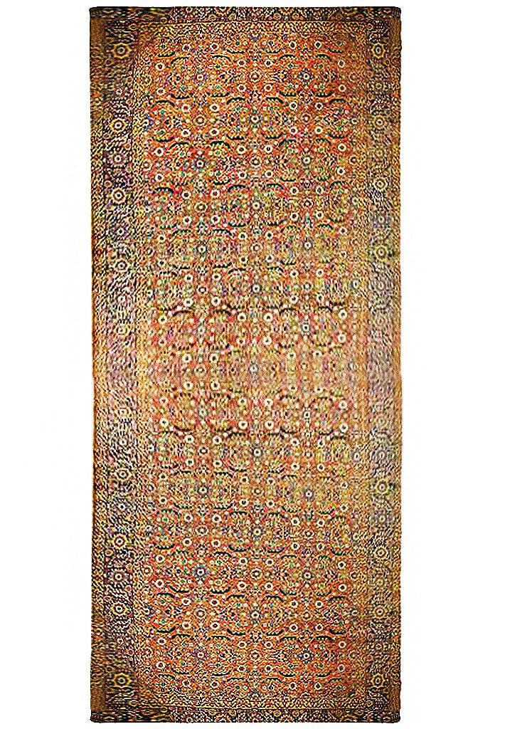 Antique Persian Soltanabad Mahal Long Runner Rug 8'4 x 23'3 1900s Handcrafted (1 of 6)