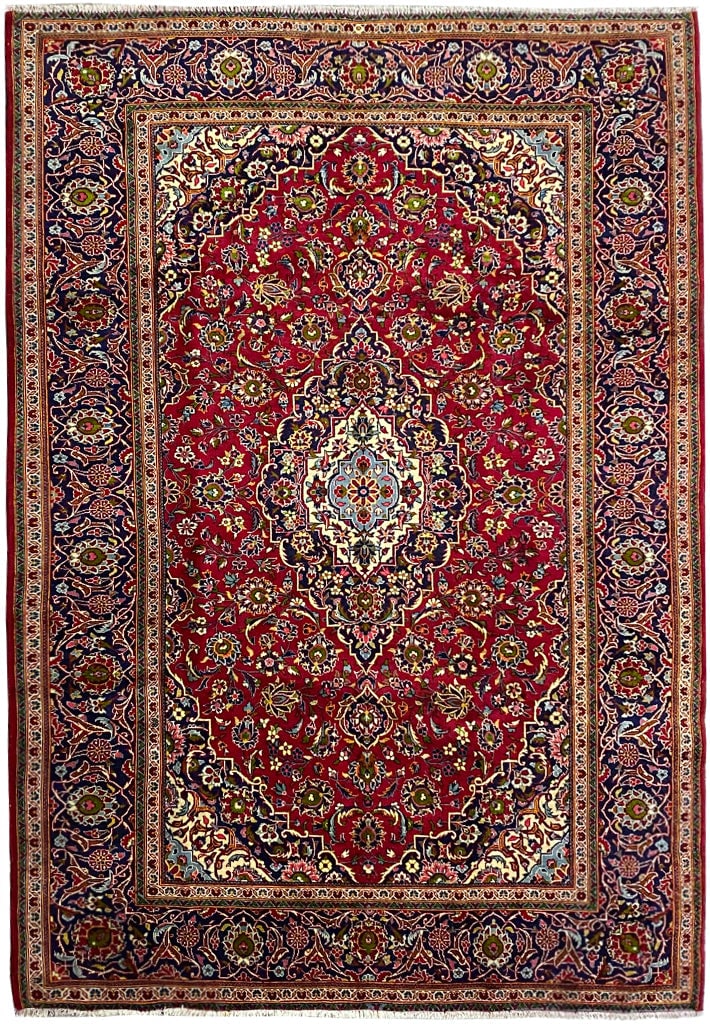 Elegant 8.2 x 11.3 Persian Kashan Rug Quality Design (1 of 9)