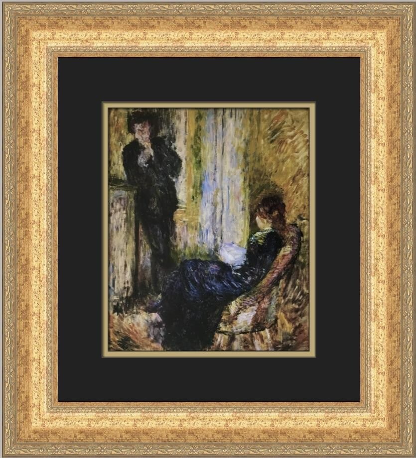 Pierre-Auguste Renoir By the Fireplace Custom Framed Art Print (1 of 2)