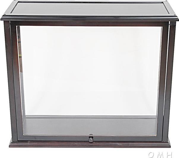 Colonial Style Dark Mahogany Table Top Ship Display Case (1 of 7)