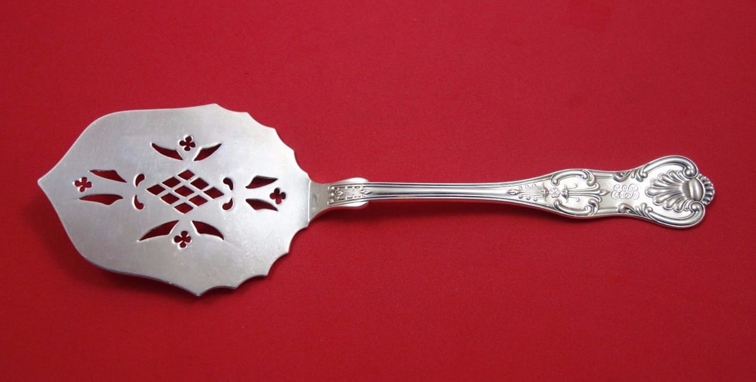 Peter L. Krider 9 Inch Sterling Silver Pierced Waffle Server (1 of 1)