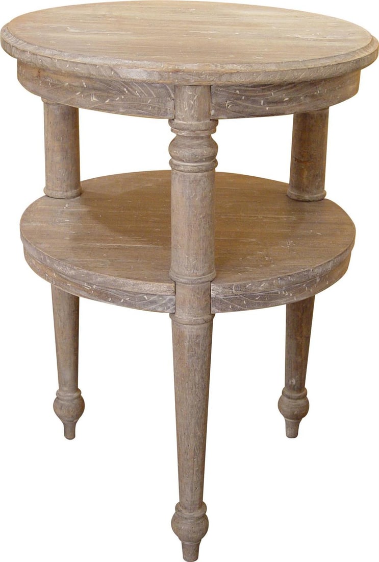 Trade Winds European Style Mahogany Round Side Table (1 of 2)