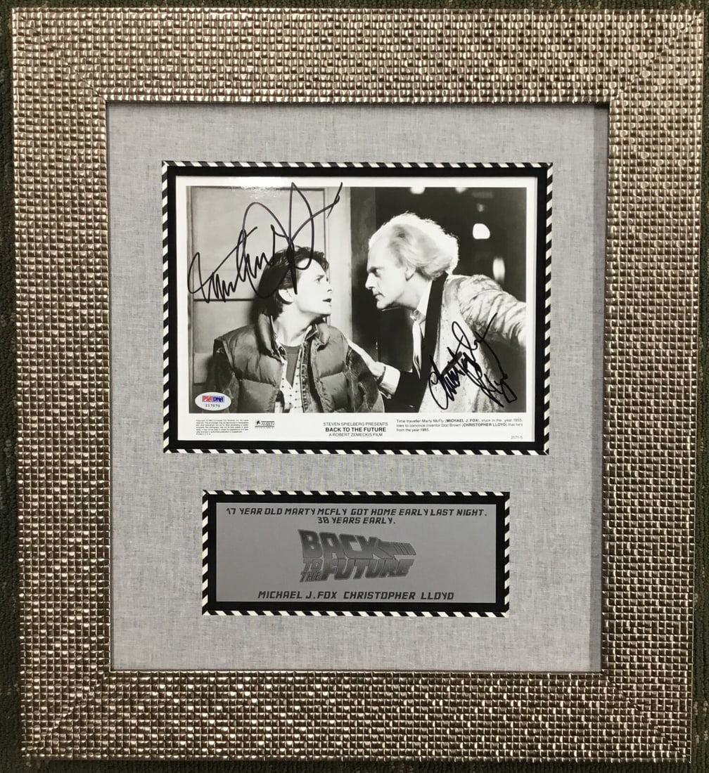 Back To The Future Signed Photo Framed by Michael J Fox & Christopher Lloyd PSA/DNA (1 of 6)