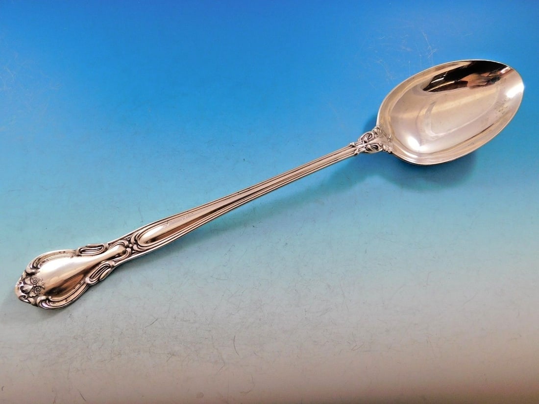Chantilly Gorham Sterling Silver Stuffing Spoon 13 Inch Antique (1 of 5)