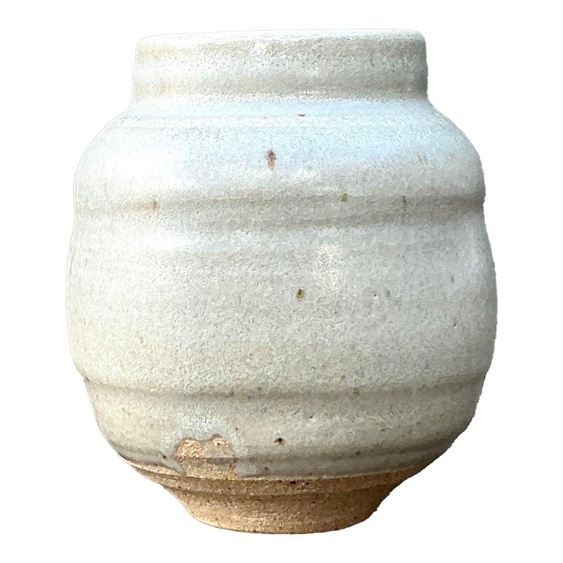 Vintage Studio Pottery Vase 4.5in Beehive Design Grey (1 of 10)