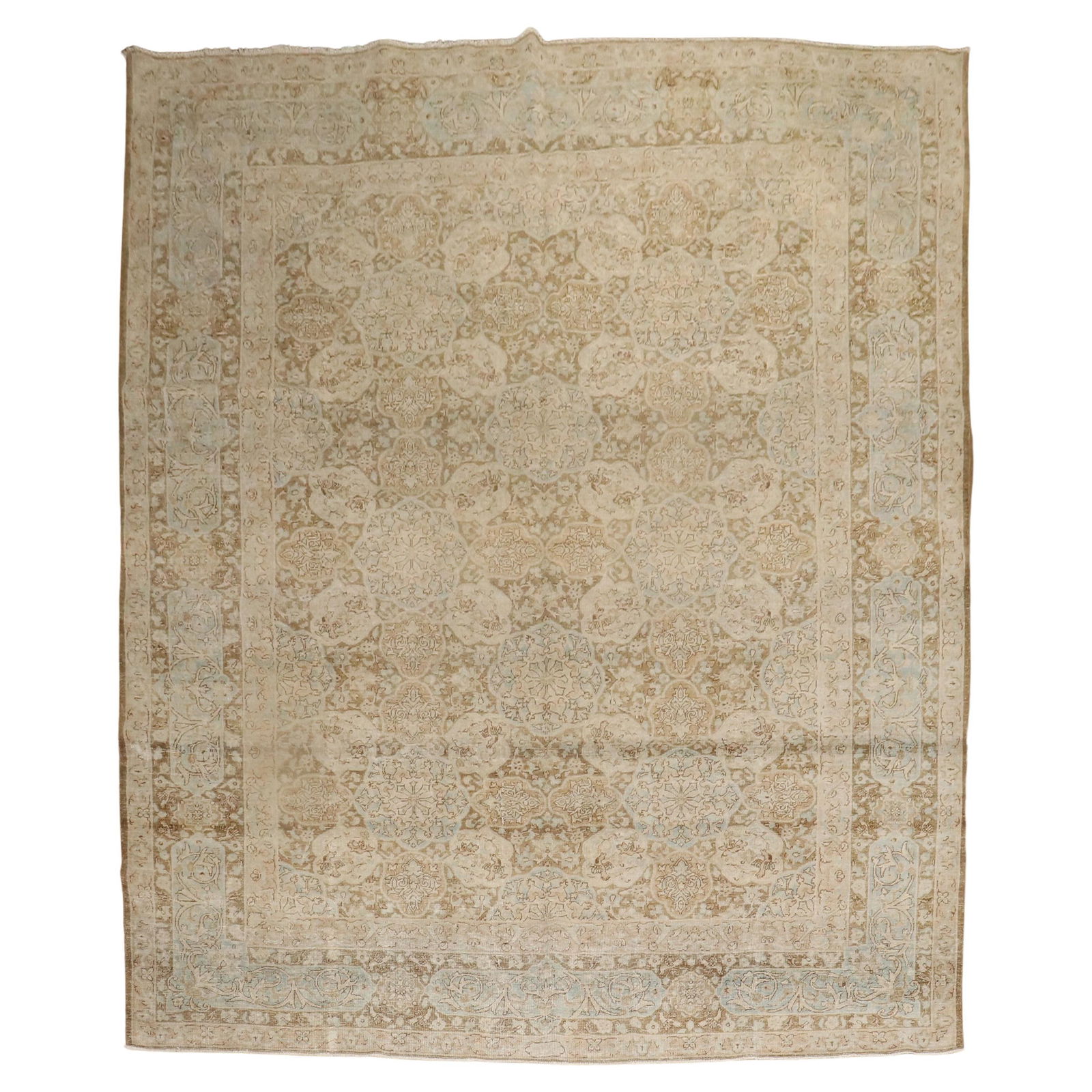 1940s Persian Wool Room Size Rug 101 x 138 Country Style (1 of 18)